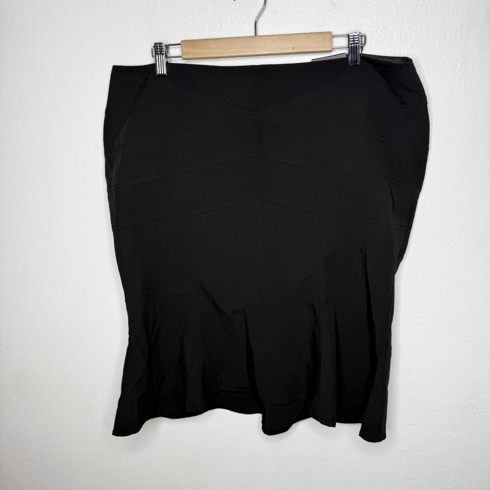 New Torrid Peplum Mermaid Black Skirt Y2K Business Career Twee Womens 14